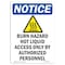 Signmission OSHA Notice Sign, 24" Height, Aluminum, Burn Hazard Hot Liquid Sign With Symbol, Portrait OS-NS-A-1824-V-10406 - alternate 1